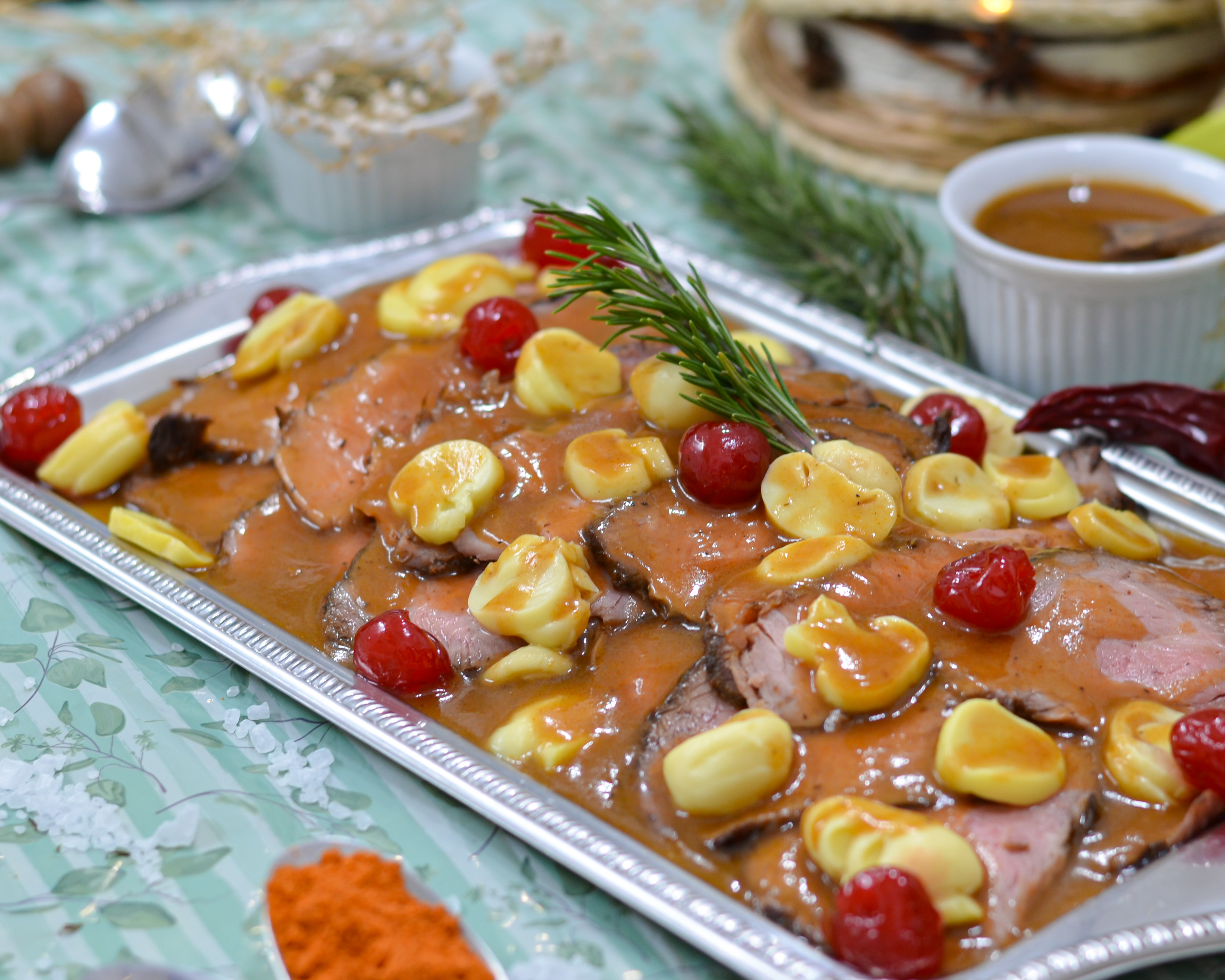 Rosbife com Champignon e Cerejas (até 6 pessoas)
